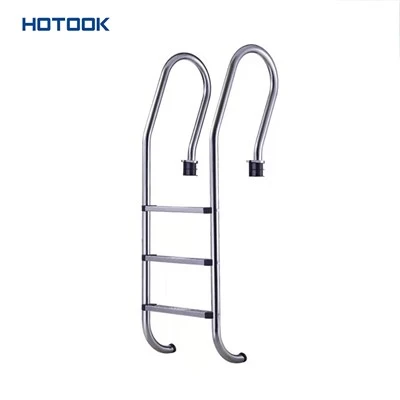 Escada tipo U inclinada para piscina